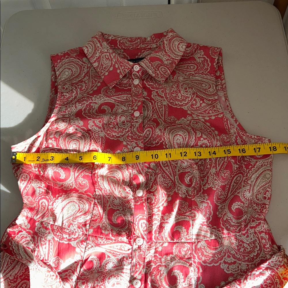 NWT Tommy Hilfiger Red Paisley Midi Dress Size 8. - Picture 8 of 16